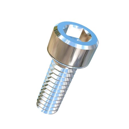 Allied Titanium #2-56 Socket Head Cap Screw, Socket, Plain Titanium, 1/4 in Length 0032499